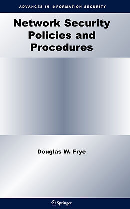Fester Einband Network Security Policies and Procedures von Douglas W. Frye