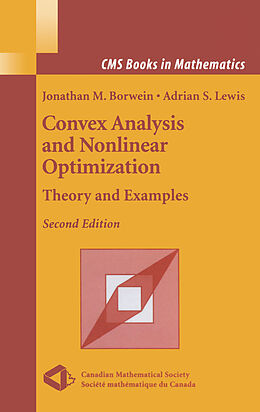 eBook (pdf) Convex Analysis and Nonlinear Optimization de Jonathan Borwein, Adrian S. Lewis