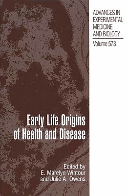 eBook (pdf) Early Life Origins of Health and Disease de 