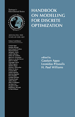 Livre Relié Handbook on Modelling for Discrete Optimization de 