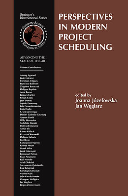 Fester Einband Perspectives in Modern Project Scheduling von 