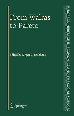 Livre Relié From Walras to Pareto de 