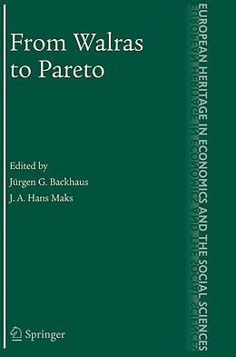 eBook (pdf) From Walras to Pareto de Juergen Backhaus, J.A. Hans Maks