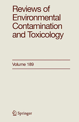 Livre Relié Reviews of Environmental Contamination and Toxicology 189 de 