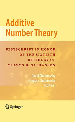 E-Book (pdf) Additive Number Theory von David Chudnovsky, Gregory Chudnovsky