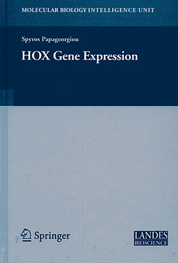 Fester Einband HOX Gene Expression von Spyros Papageorgiou