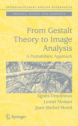 eBook (pdf) From Gestalt Theory to Image Analysis de Agnès Desolneux, Lionel Moisan, Jean-Michel Morel