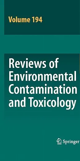 E-Book (pdf) Reviews of Environmental Contamination and Toxicology 194 von David M. Whitacre