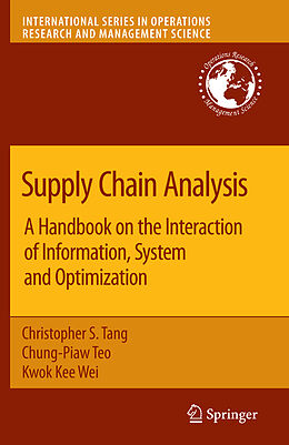 Livre Relié Supply Chain Analysis de 