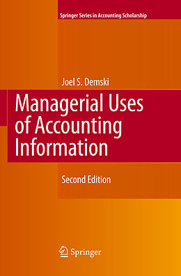 Livre Relié Managerial Uses of Accounting Information de Joel Demski