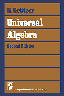 Couverture cartonnée Universal Algebra de George Grätzer