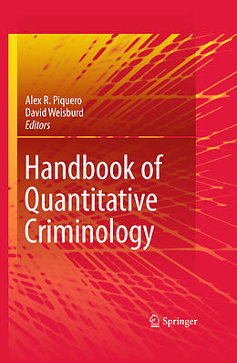 Livre Relié Handbook of Quantitative Criminology de 