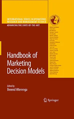 E-Book (pdf) Handbook of Marketing Decision Models von Frederick S. Hillier, Berend Wierenga