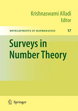 Livre Relié Surveys in Number Theory de 