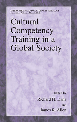 Livre Relié Cultural Competency Training in a Global Society de 