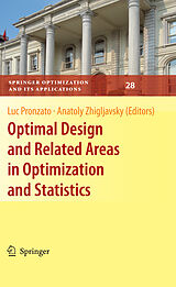 eBook (pdf) Optimal Design and Related Areas in Optimization and Statistics de Luc Pronzato, Anatoly Zhigljavsky