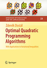 eBook (pdf) Optimal Quadratic Programming Algorithms de Zdenek Dostál
