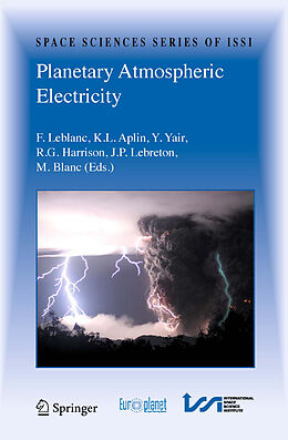 Livre Relié Planetary Atmospheric Electricity de 