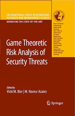 E-Book (pdf) Game Theoretic Risk Analysis of Security Threats von 