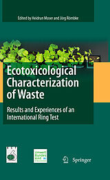 eBook (pdf) Ecotoxicological Characterization of Waste de Jörg Römbke, Heidrun Moser