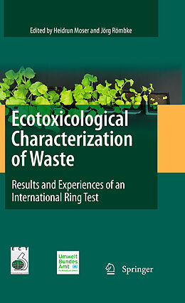 eBook (pdf) Ecotoxicological Characterization of Waste de Jörg Römbke, Heidrun Moser