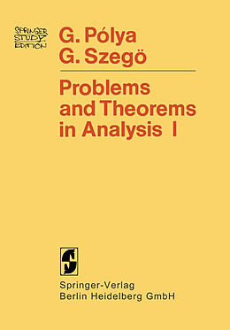 Couverture cartonnée Problems and Theorems in Analysis de Georg Polya, Gabor Szegö