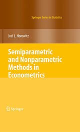 E-Book (pdf) Semiparametric and Nonparametric Methods in Econometrics von Joel L. Horowitz