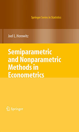 eBook (pdf) Semiparametric and Nonparametric Methods in Econometrics de Joel L. Horowitz