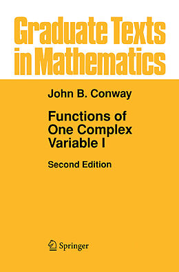 Couverture cartonnée Functions of One Complex Variable I de John B. Conway