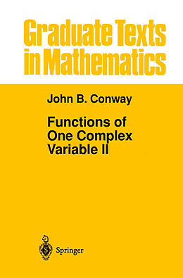 Fester Einband Functions of One Complex Variable II von John B. Conway