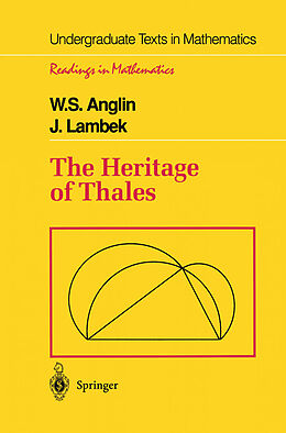 Livre Relié The Heritage of Thales de J. Lambek, W. S. Anglin