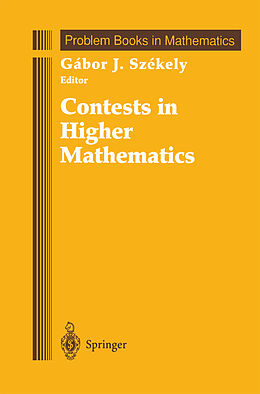 Livre Relié Contests in Higher Mathematics de 