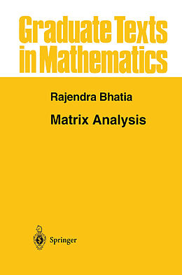 Fester Einband Matrix Analysis von Rajendra Bhatia