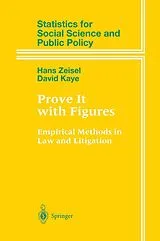 Fester Einband Prove It with Figures von Hans Zeisel, David Kaye
