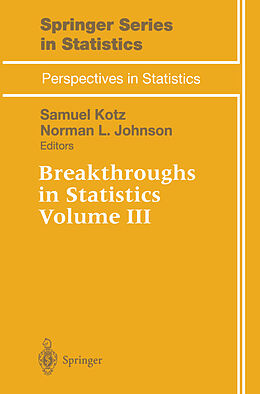 Couverture cartonnée Breakthroughs in Statistics de 