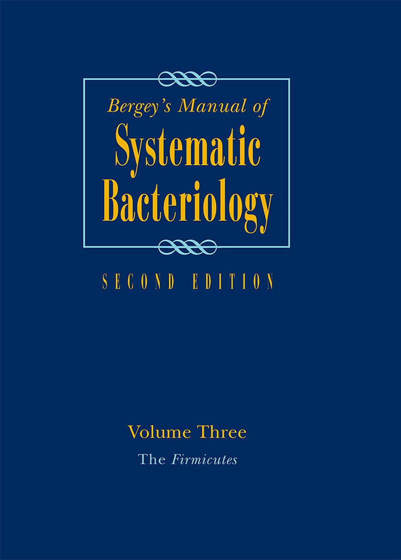 Bergey's Manual of Systematic Bacteriology, 2 Teile