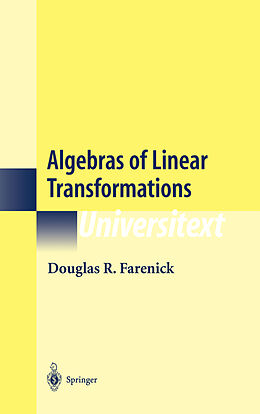 Fester Einband Algebras of Linear Transformations von Douglas R. Farenick