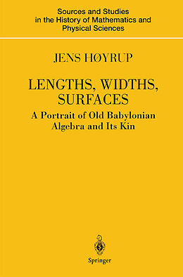 Fester Einband Lengths, Widths, Surfaces von Jens Høyrup