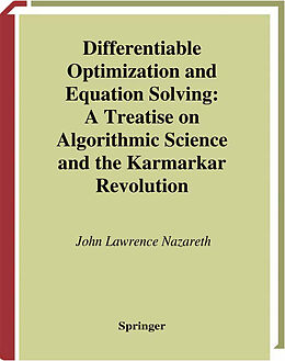 Livre Relié Differentiable Optimization and Equation Solving de John L. Nazareth