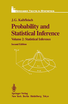 Fester Einband Probability and Statistical Inference von J. G. Kalbfleisch
