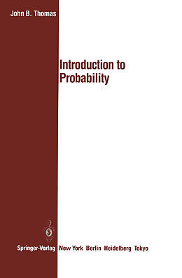 Couverture cartonnée Introduction to Probability de John B Thomas