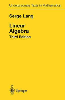 Fester Einband Linear Algebra von Serge Lang