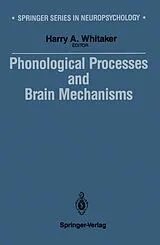 Fester Einband Phonological Processes and Brain Mechanisms von 