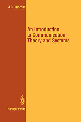 Couverture cartonnée An Introduction to Communication Theory and Systems de John B. Thomas