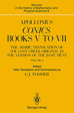 Livre Relié Apollonius: Conics Books V to VII de 