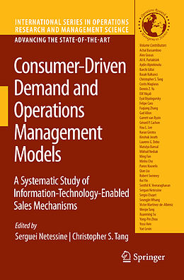 Livre Relié Consumer-Driven Demand and Operations Management Models de 