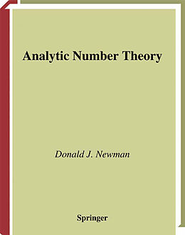 Fester Einband Analytic Number Theory von Donald J. Newman