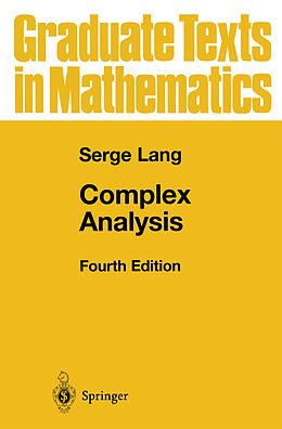 Livre Relié Complex Analysis de Serge Lang