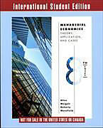 Couverture cartonnée Managerial Economics. International Student Edition de W. Bruce Allen