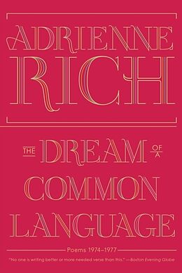 Couverture cartonnée The Dream of a Common Language de Rich Adrienne